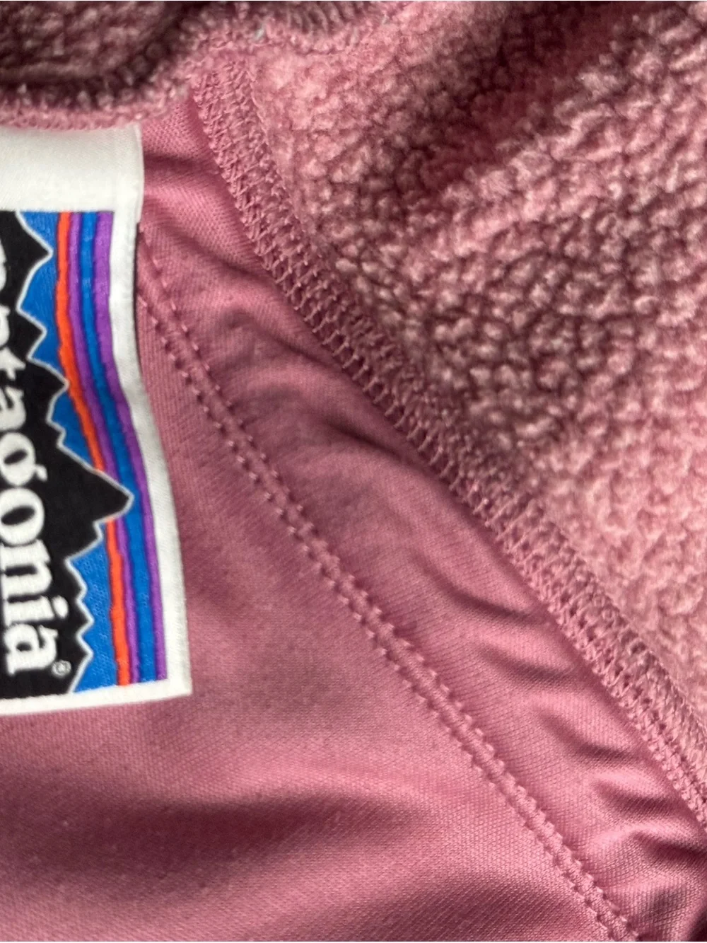 Patagonia Kids Pink Hooded Fleece Puffer Jacket